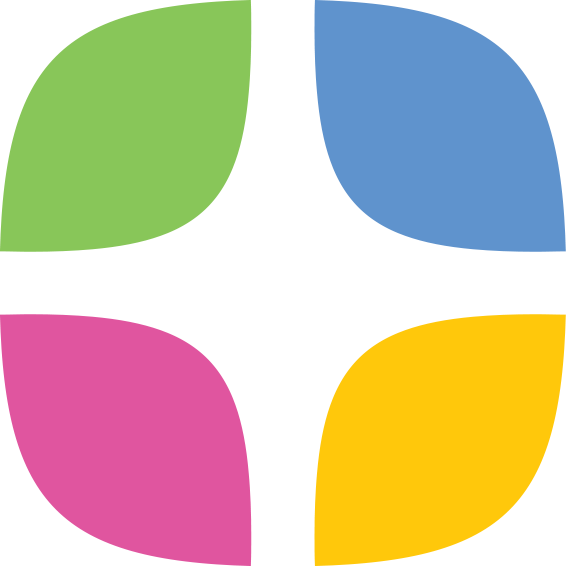 icon for ParenSqure, four circle connected by a square.