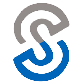 icon for SchoolTool, a bicolored S.